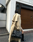 0122stepll Oversized Trench Coat