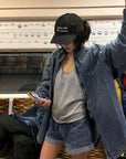 WARDEN EDGE Denim Layered Set – Jacket, Shorts & Tank - PINKPARKS