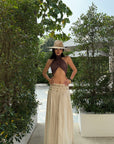 ROVENTE Embellished High Waist Maxi Skirt - PINKPARKS