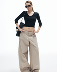 IAMXIAA Wide-Leg Tailored Pants