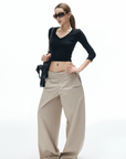IAMXIAA Wide-Leg Tailored Pants