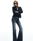 IAMXIAA Flared Low Rise Denim Jeans