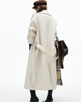 IAMXIAA Structured Wool-Blend Maxi Coat with Belted Silhouette