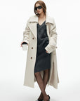IAMXIAA Structured Wool-Blend Maxi Coat with Belted Silhouette