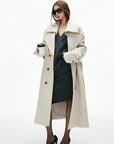 IAMXIAA Structured Wool-Blend Maxi Coat with Belted Silhouette