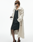 IAMXIAA Structured Wool-Blend Maxi Coat with Belted Silhouette