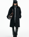 IAMXIAA Minimal Wool Coat with Clean Lines