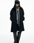 IAMXIAA Minimal Wool Coat with Clean Lines