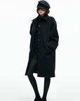 IAMXIAA Minimal Wool Coat with Clean Lines