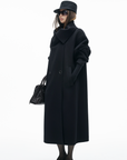 IAMXIAA Asymmetrical Collar Long Coat