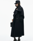 IAMXIAA Asymmetrical Collar Long Coat