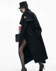 IAMXIAA Asymmetrical Collar Long Coat