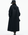 IAMXIAA Asymmetrical Collar Long Coat