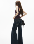 IAMXIAA Low-Rise Fitted Flared Jeans