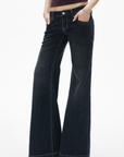 IAMXIAA Low-Rise Fitted Flared Jeans