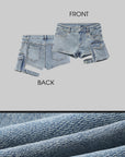 WARDEN EDGE Utility Denim Shorts with 3D Pocket Detailing - PINKPARKS