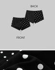 WARDEN EDGE Mixed Dot Print Drawstring Shorts with Graphic Cut - PINKPARKS
