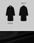 IAMXIAA Minimal Wool Coat with Clean Lines