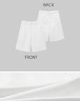 ROVENTE Minimalist White Tailored Bermudas - PINKPARKS
