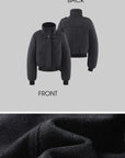 WARDEN EDGE Wool High-Neck Buckle Bomber