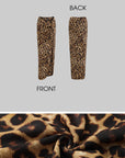 0122stepll Leopard High-Slit Fitted Maxi Skirt