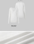 IAMXIAA Relaxed V-Neck Knit Sweater