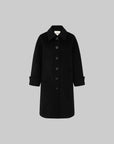 IAMXIAA Minimal Wool Coat with Clean Lines