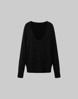 IAMXIAA V-Neck Knit Sweater and High-Neck Vest Layered Set