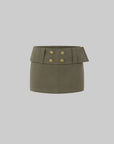 IAMXIAA Military Buttoned Mini Skirt