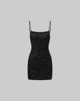 ROVENTE Midnight Glimmer Sequin Dress - PINKPARKS