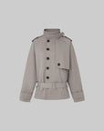 IAMXIAA Belted Short Trench Coat