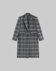 WARDEN EDGE Wool Plaid Overcoat - PINKPARKS