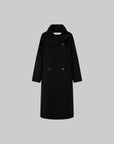 IAMXIAA Asymmetrical Collar Long Coat