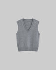 WARDEN EDGE Layered V-Neck Knit Vest - PINKPARKS