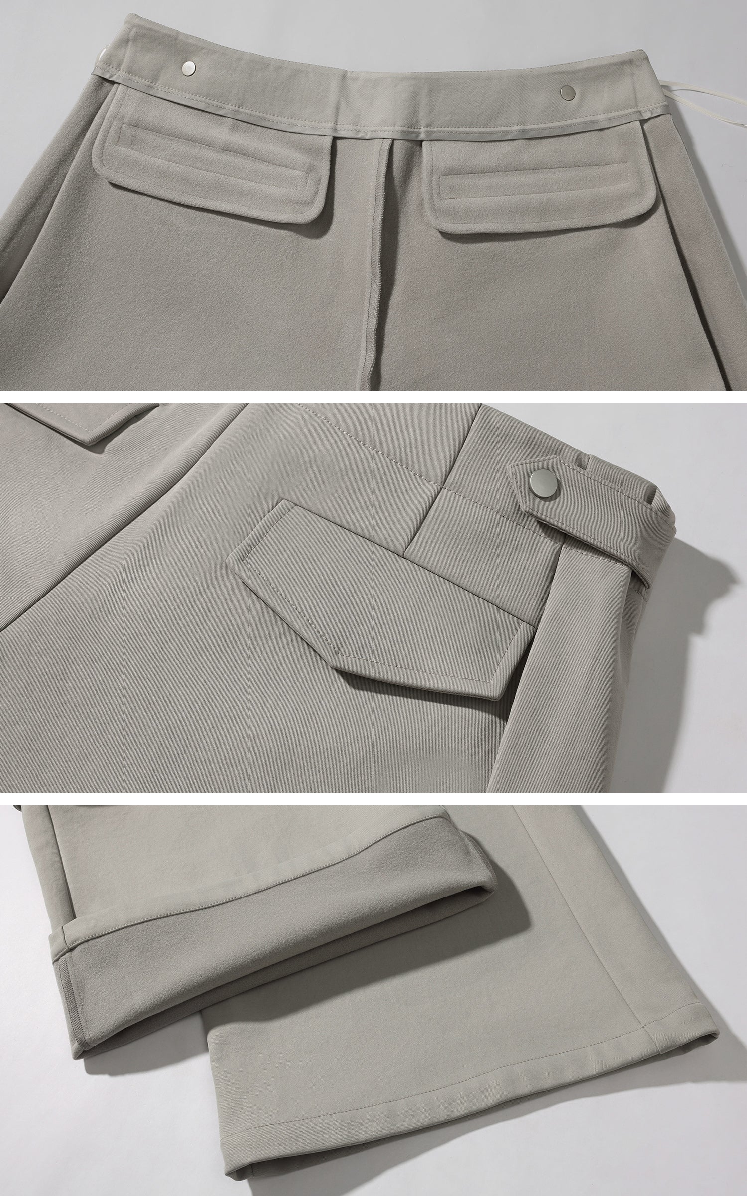 Rase le sol ユーティリティジャケットとワイドレッグカーゴパンツセット