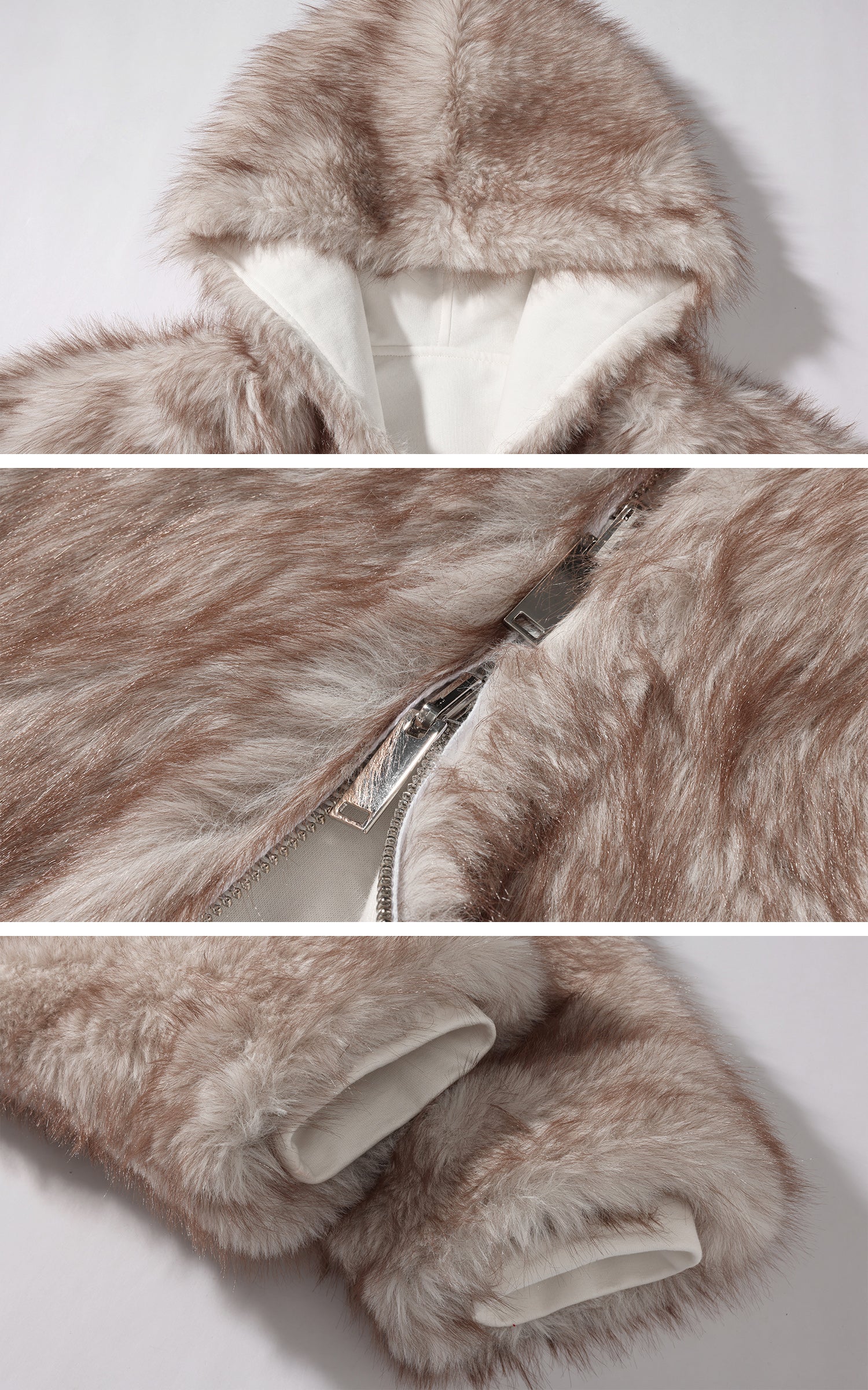 ROVENTE リバーシブルフリースフーディジャケット