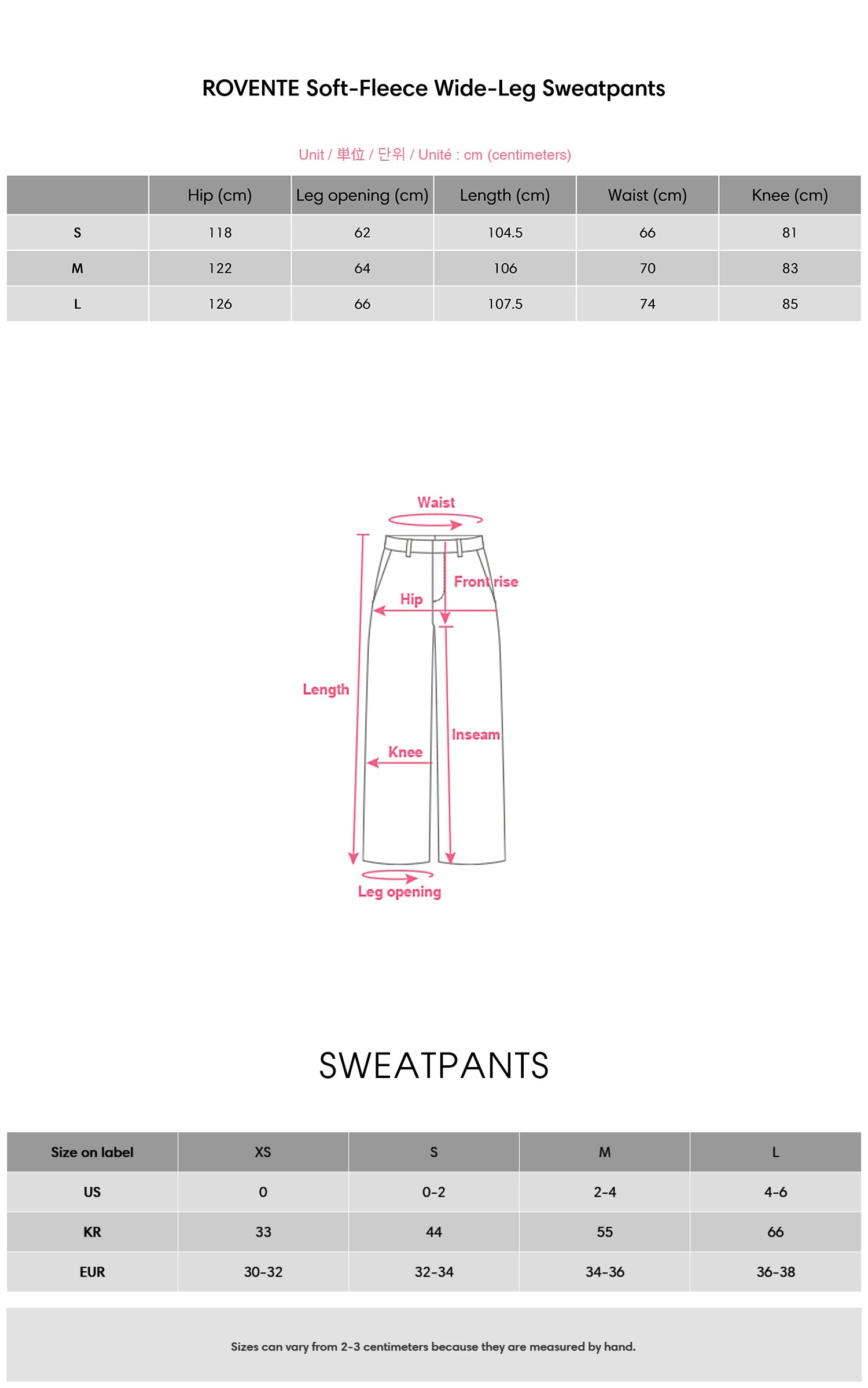 ROVENTE Soft-Fleece Wide-Leg Sweatpants - PINKPARKS