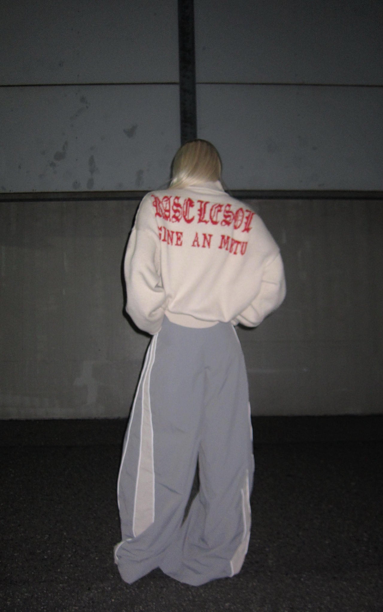 Rase le sol High-Waisted Colorblock Wide-Leg Pants - PINKPARKS