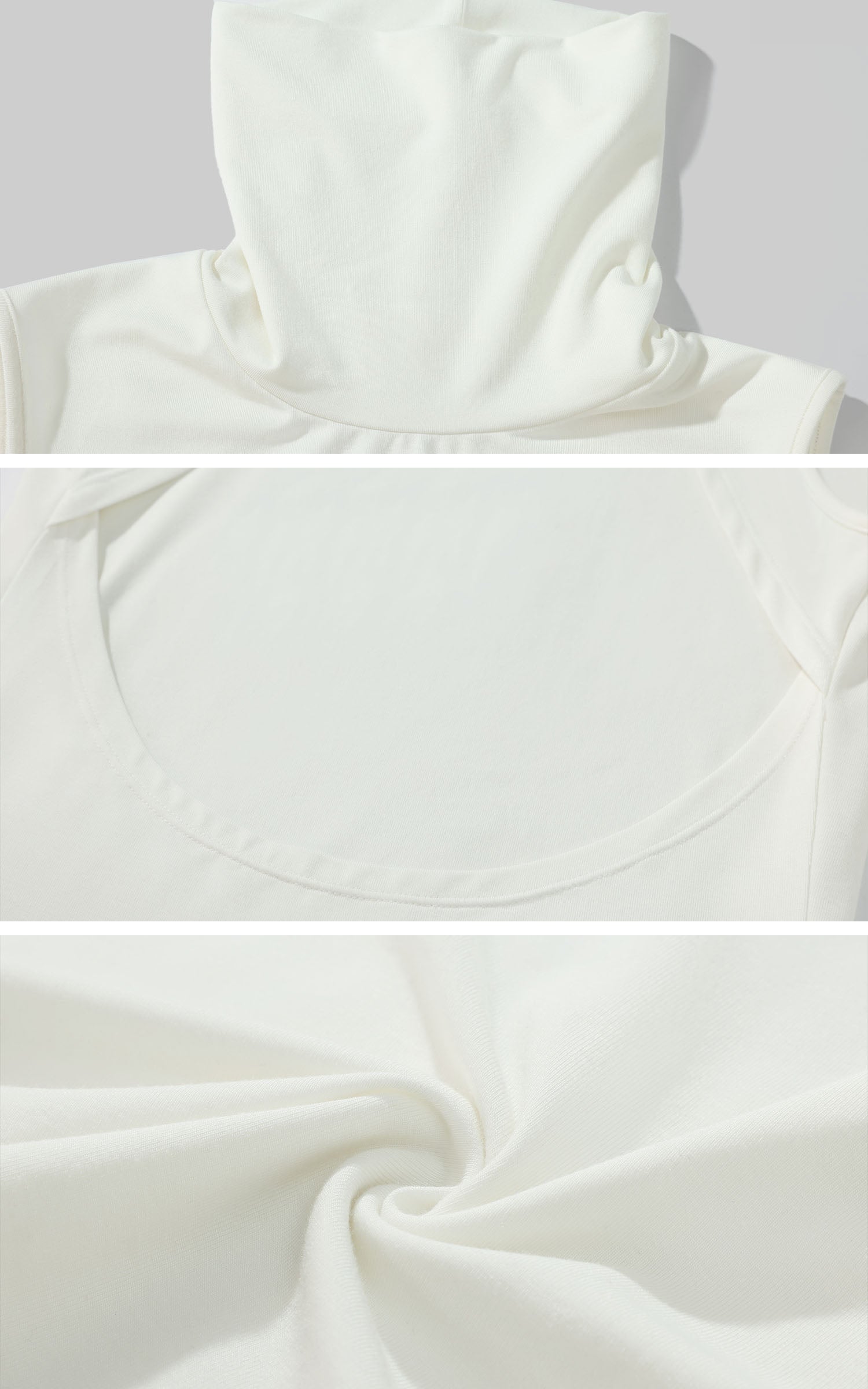 0122stepll バックレスハイネックノースリーブトップ