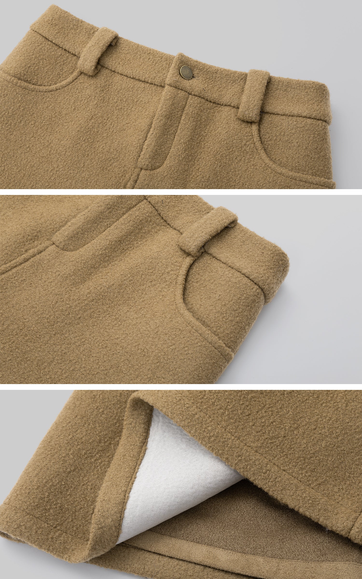 IAMXIAA Tailored Wool-Blend Jacket and Mini Skirt Set