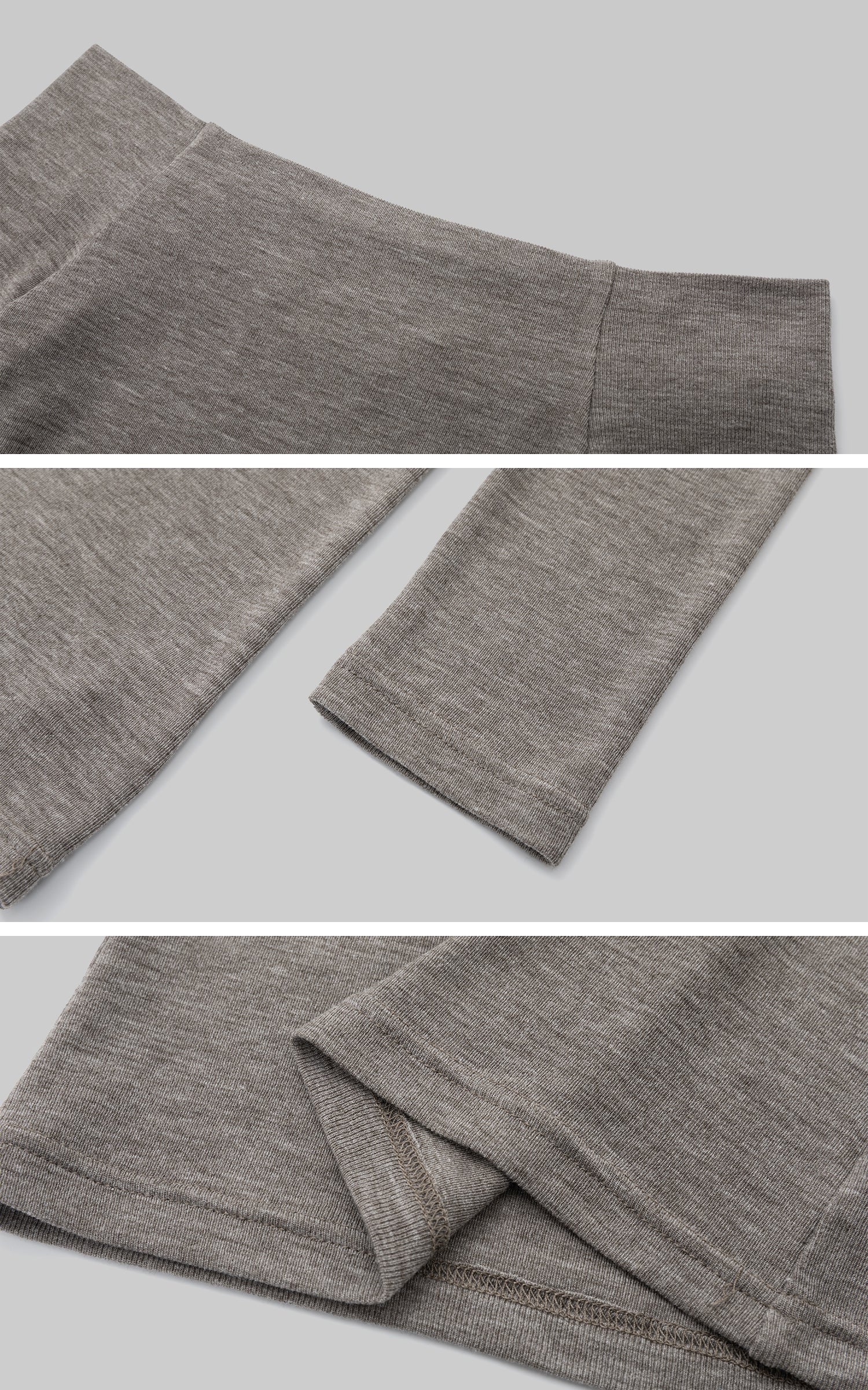 IAMXIAA オフショルダー フィットニット ロングスリーブ トップ