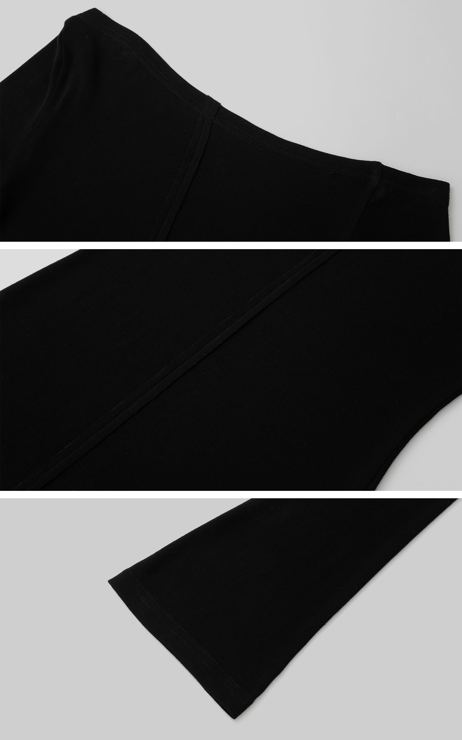 IAMXIAA アシンメトリー ニット ワンショルダー 長袖トップス