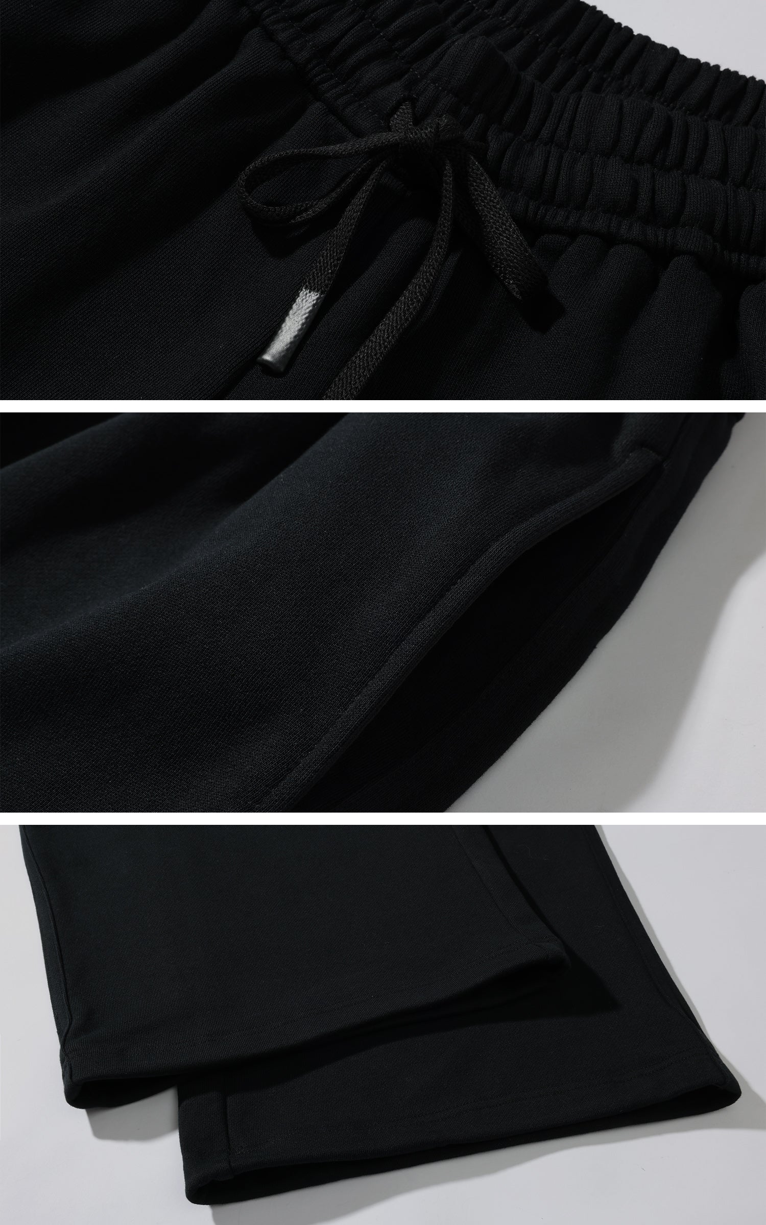 ROVENTE Soft-Fleece Wide-Leg Sweatpants - PINKPARKS