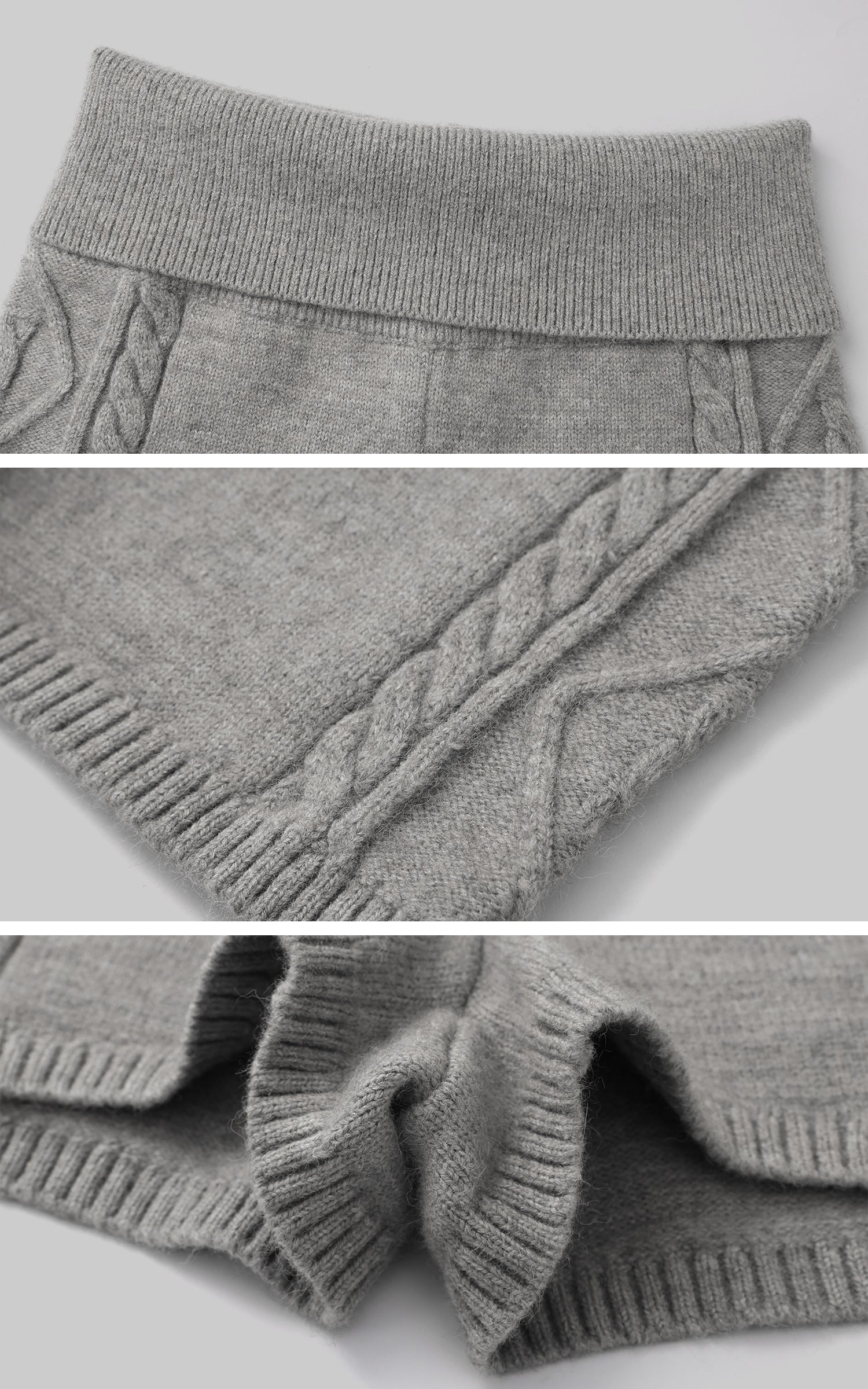 WARDEN EDGE Grey Lazy Chic Sweater Set - PINKPARKS