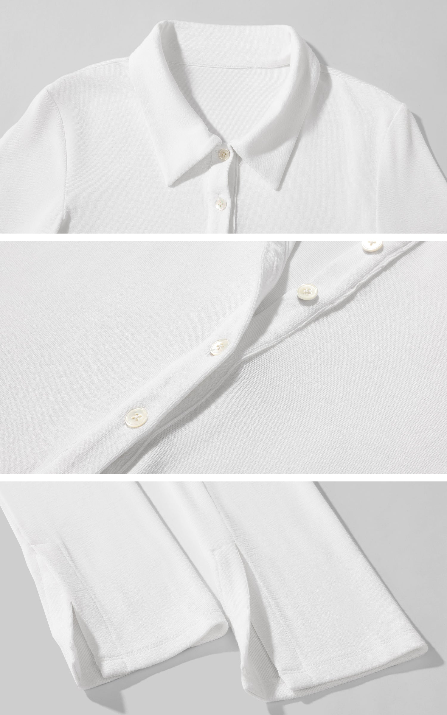 ROVENTE Ribbed Stretch Long-Sleeve Top &amp; Shorts Set