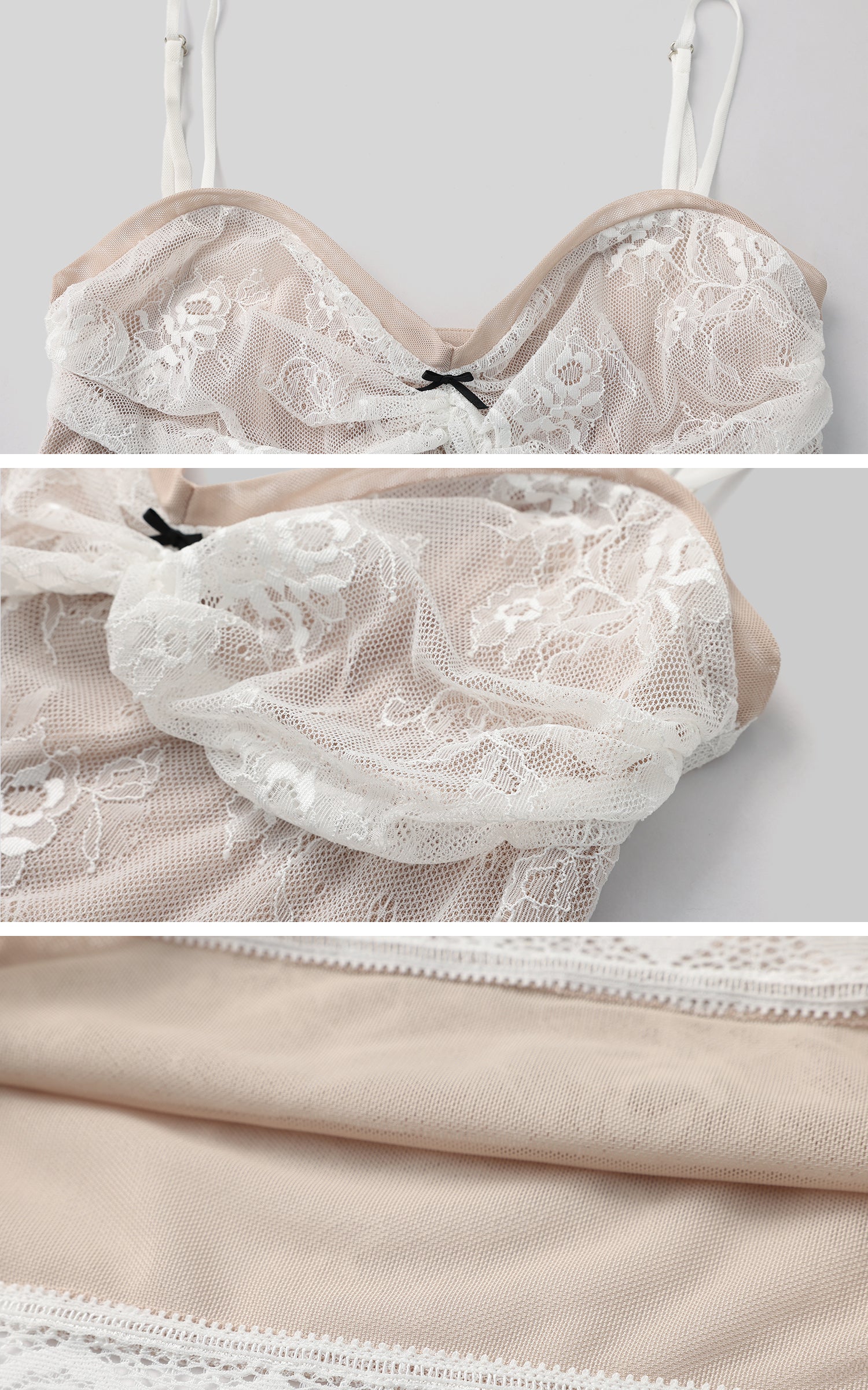 ROVENTE Lace Sheer Camisole - PINKPARKS