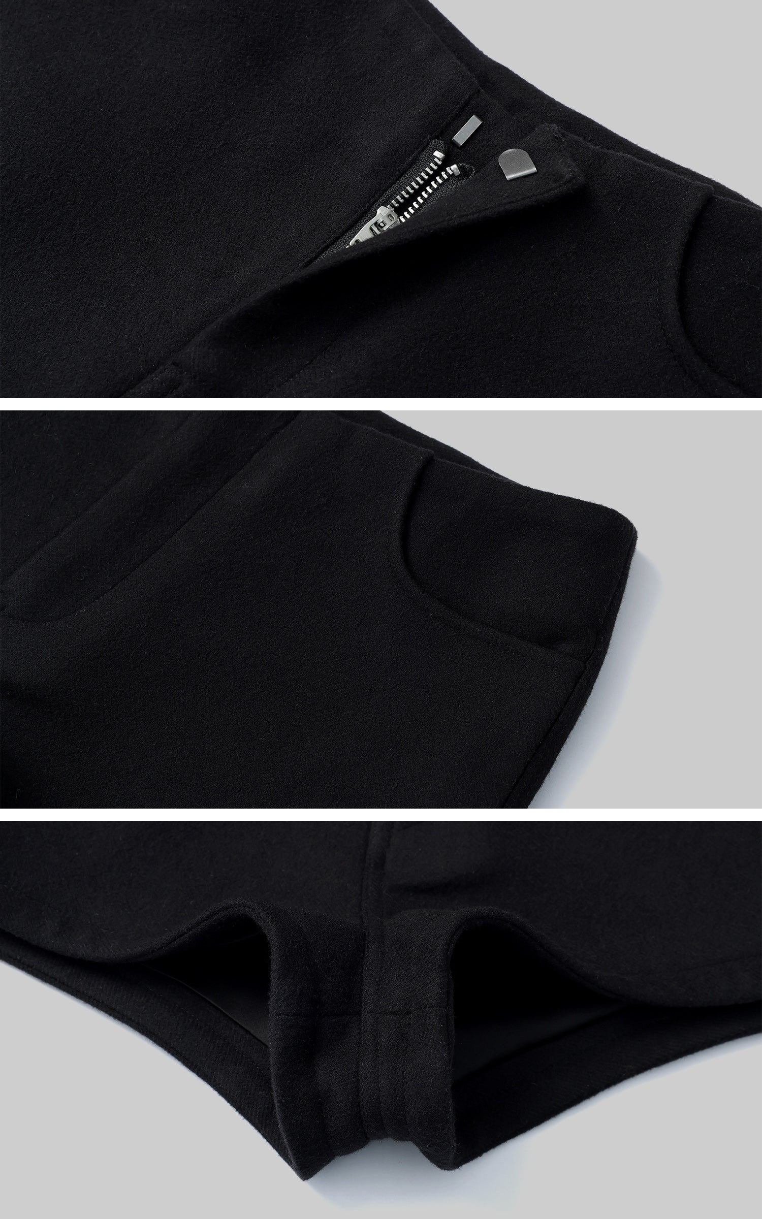 WARDEN EDGE Black High-Waist Utility Shorts - PINKPARKS