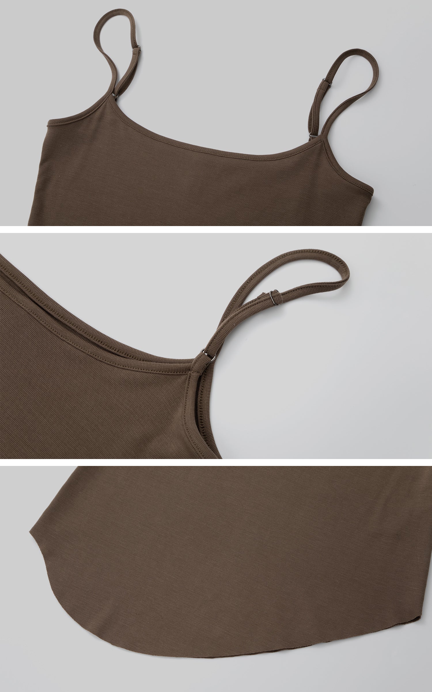 IAMXIAA ニットレイヤードロングスリーブ &amp; キャミソール2点セット