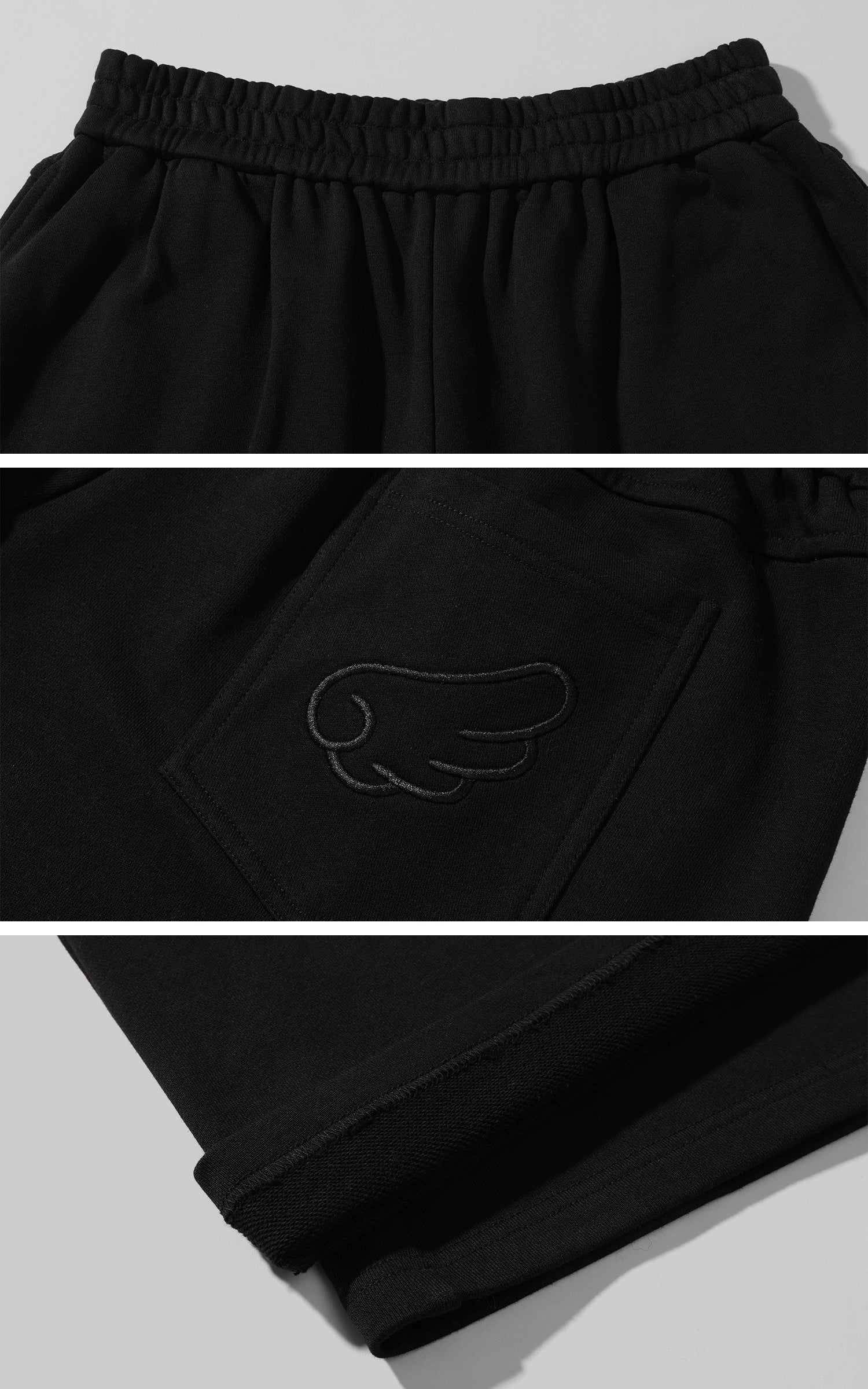 Rase le sol バニーイヤーフーディーとワイドレッグスウェットパンツセット