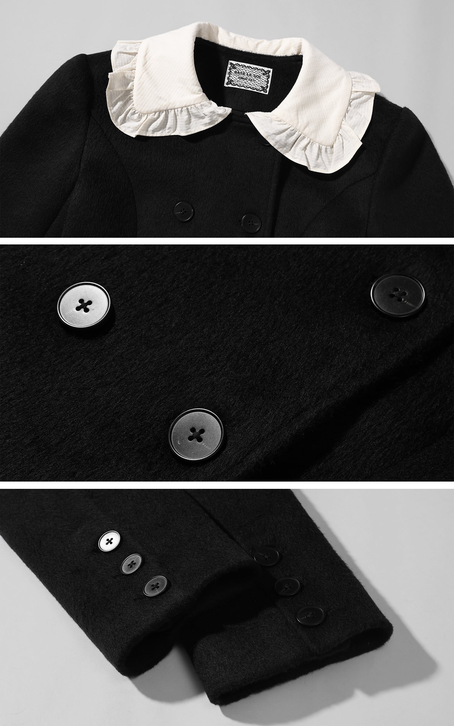 Rase le sol ウールジャケット＆レイヤードミニスカートセット